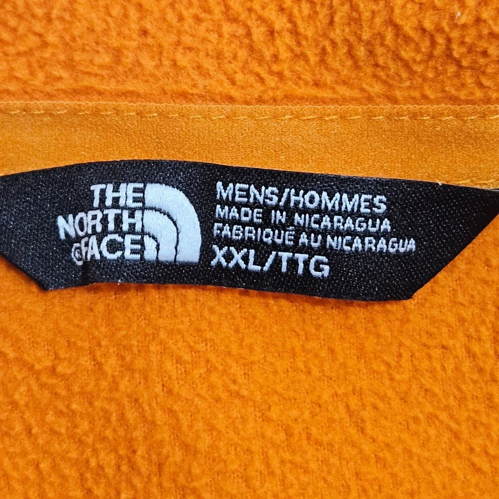 The North Face 1/4 Zip Fleece Pullover Mens XXL Orange TKA 100 NF00C744
